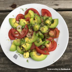 Rezept für Avocado Tomaten Salat Bild