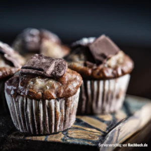 Rezept für Bananen Schokoladen Muffins Bild