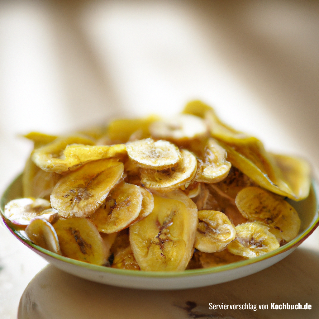 Einfaches 10 Min. Rezept für Bananenchips