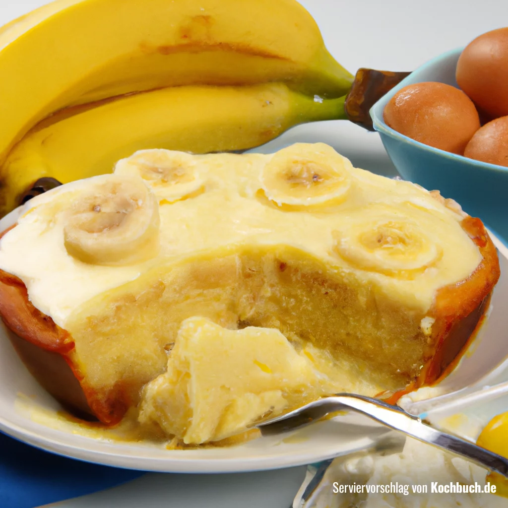 Rezept für bananenkuchen mit pudding Bild