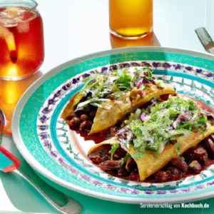 Rezept für Enchiladas mit Bohnen und Gemüse Bild