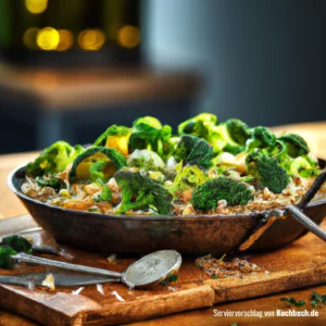 Rezept für Brokkoli-Reis-Pfanne Bild