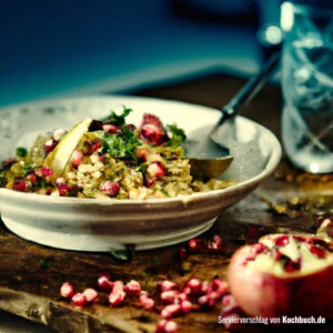 Rezept für Bulgur Salat mit Granatapfel Bild