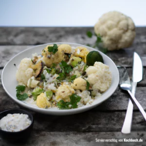 Rezept für Cauliflower Reis Bowl Bild