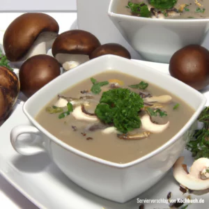 Rezept für champignons Suppe Bild