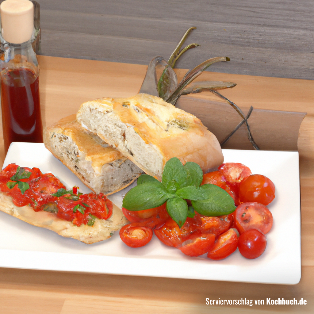 Einfaches 15 Min. Rezept für Ciabatta mit Tomaten