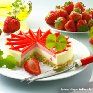 Rezept für Erdbeer Cheesecake Bild
