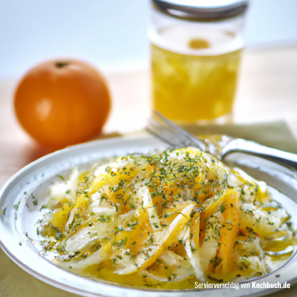 Einfaches 10 Min. Rezept für Fenchelsalat mit Orangen