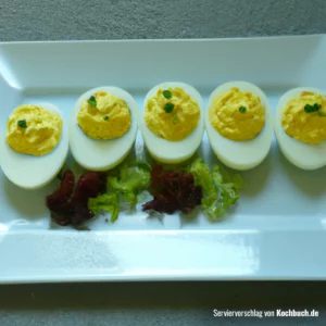 Rezept für gefüllte Eier klassisch Bild