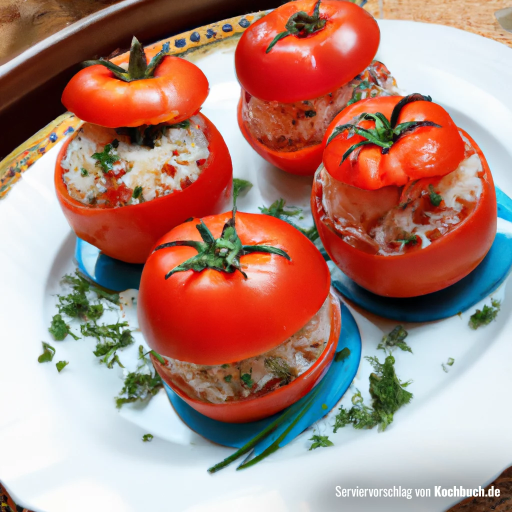gefüllte tomaten vegetarisch Bild