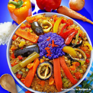 Rezept für Gemüse-Paella Bild