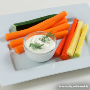 Rezept für Gemüse Sticks mit Dip Bild