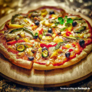 Rezept für Gemüsepizza Bild