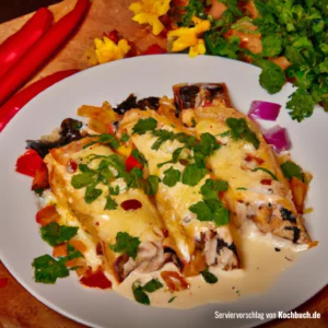 Rezept für Hähnchen Enchiladas Bild
