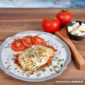 Rezept für Hähnchenbrust mit Tomaten-Käse-Kruste Bild