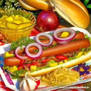 Rezept für Hot dog amerikanisch Bild