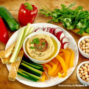 Rezept für Hummus und Gemüsesticks Bild