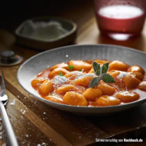 Rezept für Karotten Gnocchi in Pikanter Tomatensauce Bild