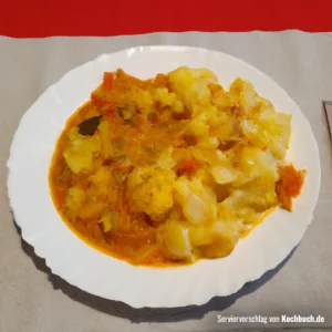 Rezept für Kartoffel-Blumenkohl-Curry Bild