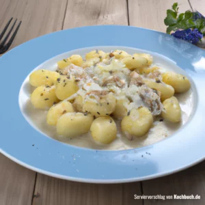 Rezept für Kartoffel Gnocchi in Gorgonzola Sauce Bild
