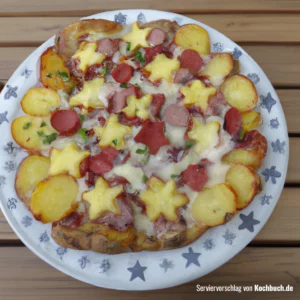 Rezept für Kartoffelpizza Bild