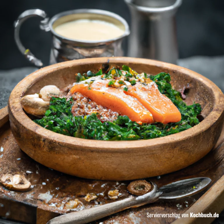 Lachs-Bowl mit Grünkohl und Quinoa Bild