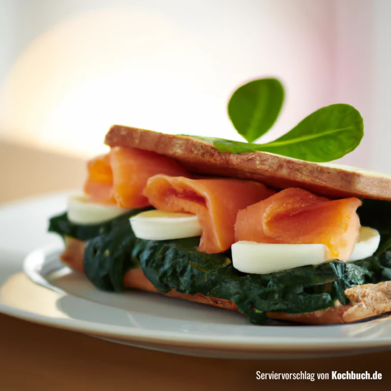 Lachs-Spinat-Sandwich Bild