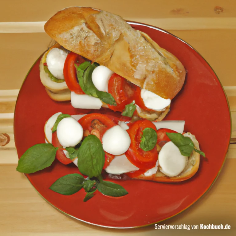 Mozzarella-Tomaten-Sandwich Bild