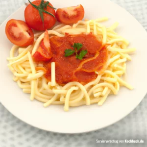 Rezept für Nudeln mit tomatensoße Bild