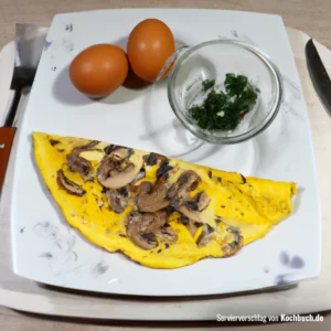 Rezept für omelett mit Pilzen Bild