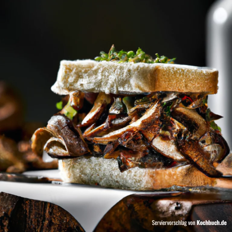 Portobello Mushroom-Sandwich Bild