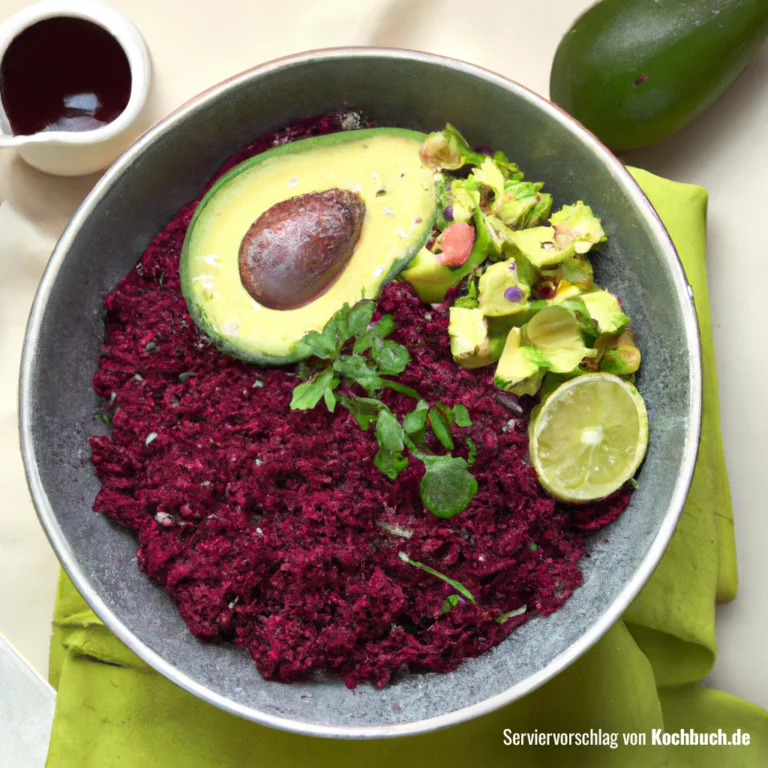 Rote Beete-Bowl mit Quinoa und Avocado Bild