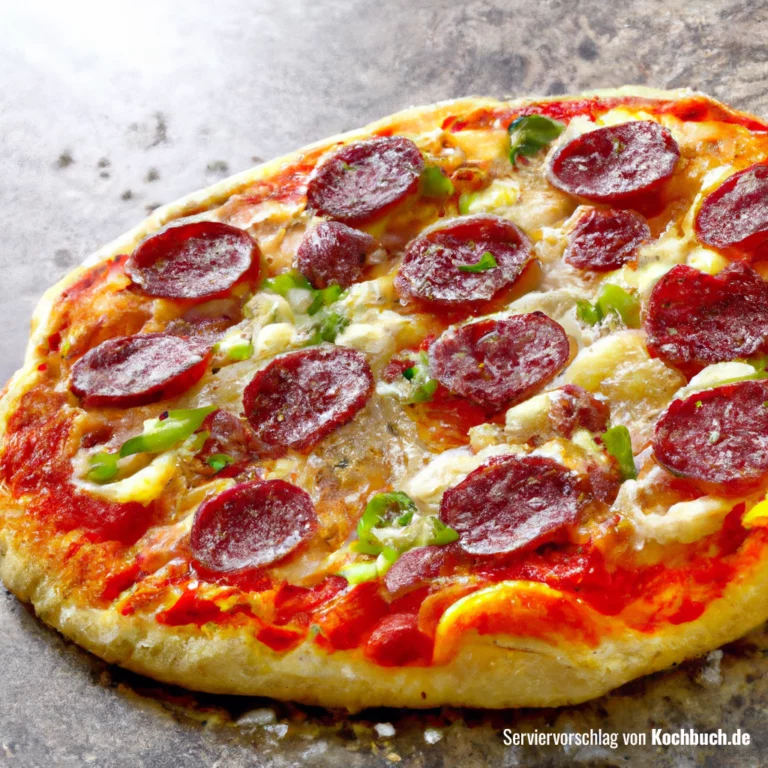 salami pizza Bild
