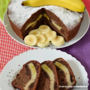 Rezept für Schokoladen-Bananen-Kuchen Bild