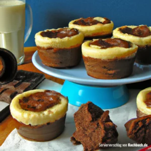 Rezept für Schokoladen Cheesecake Muffins Bild