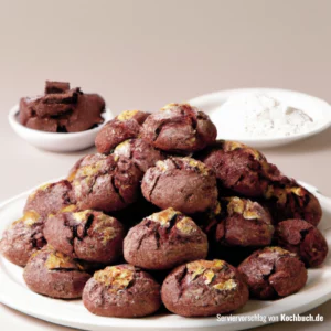 Rezept für Schokoladen Mandel Kekse Bild