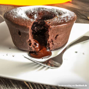 Rezept für Schokoladen Molten Kuchen Bild
