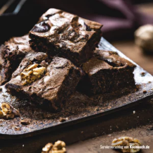 Rezept für Schokoladen Walnuss Brownies Bild