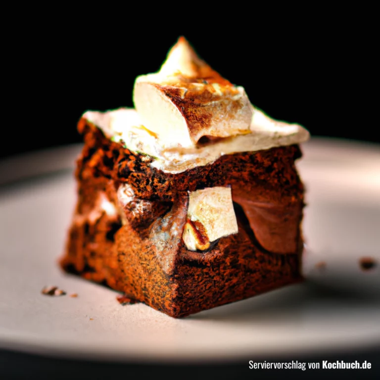Schokoladenkuchen mit Marshmallow-Creme Bild