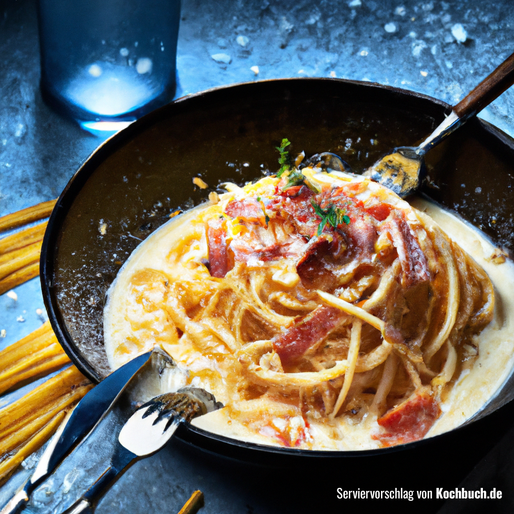 Einfaches 20 Min. Rezept für Spaghetti Carbonara mit Sahne