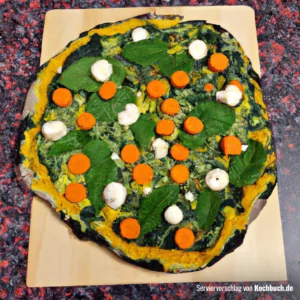 Rezept für Spinat-Kürbis-Pizza Bild