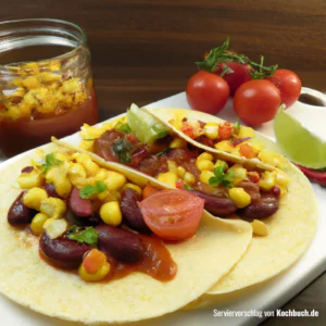 Rezept für Tacos mit Kidney Bohnen und Mais Bild