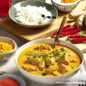 Rezept für Thailändisches Hühnchen und Kokosnuss Curry Bild