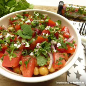 Rezept für Tomaten-Kichererbsen-Salat Bild