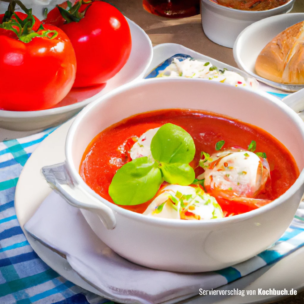 tomaten mozzarella soße Bild