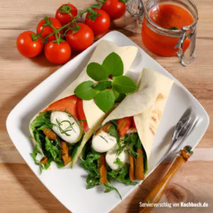 Rezept für Tomaten-Mozzarella-Wrap Bild