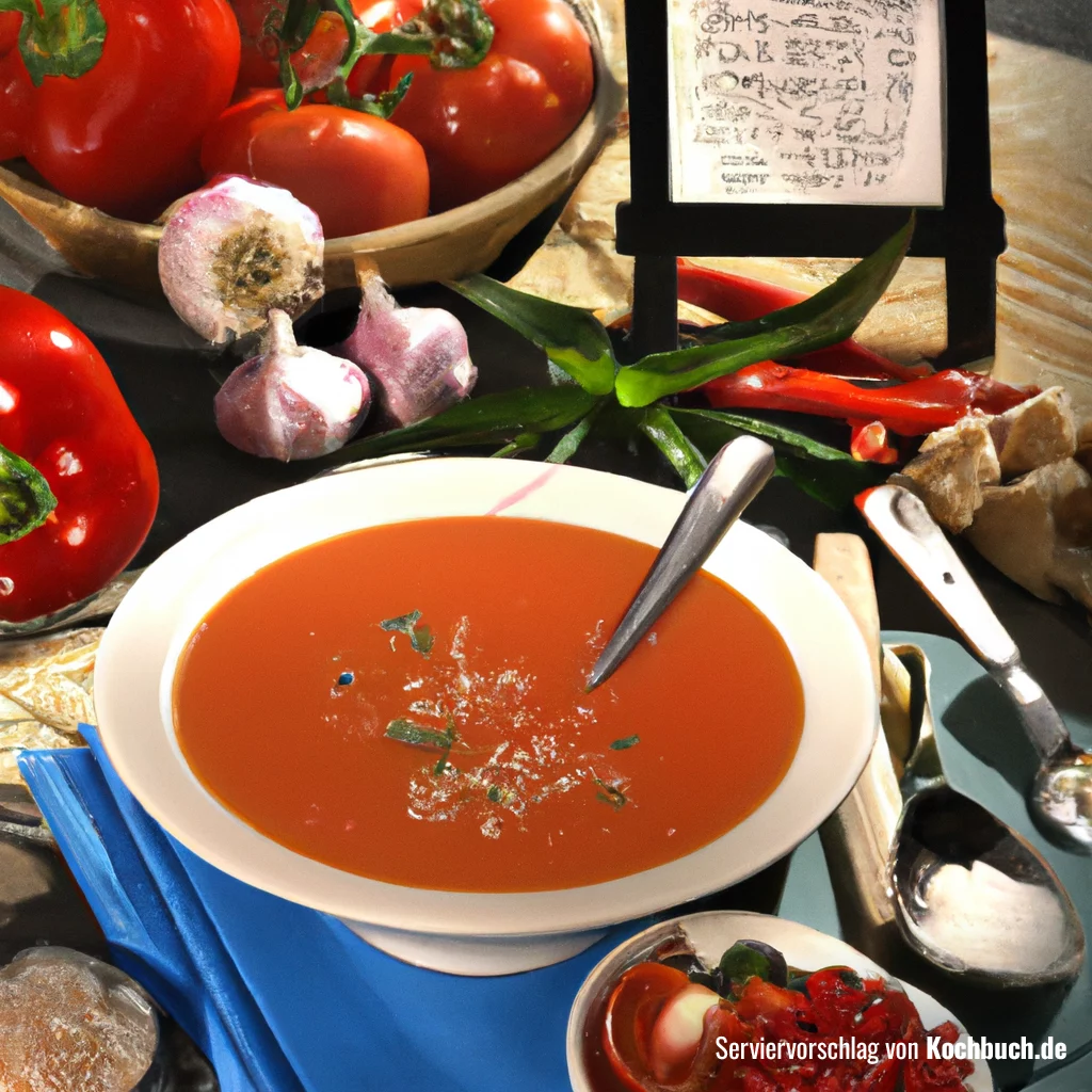 tomaten paprika suppe Bild