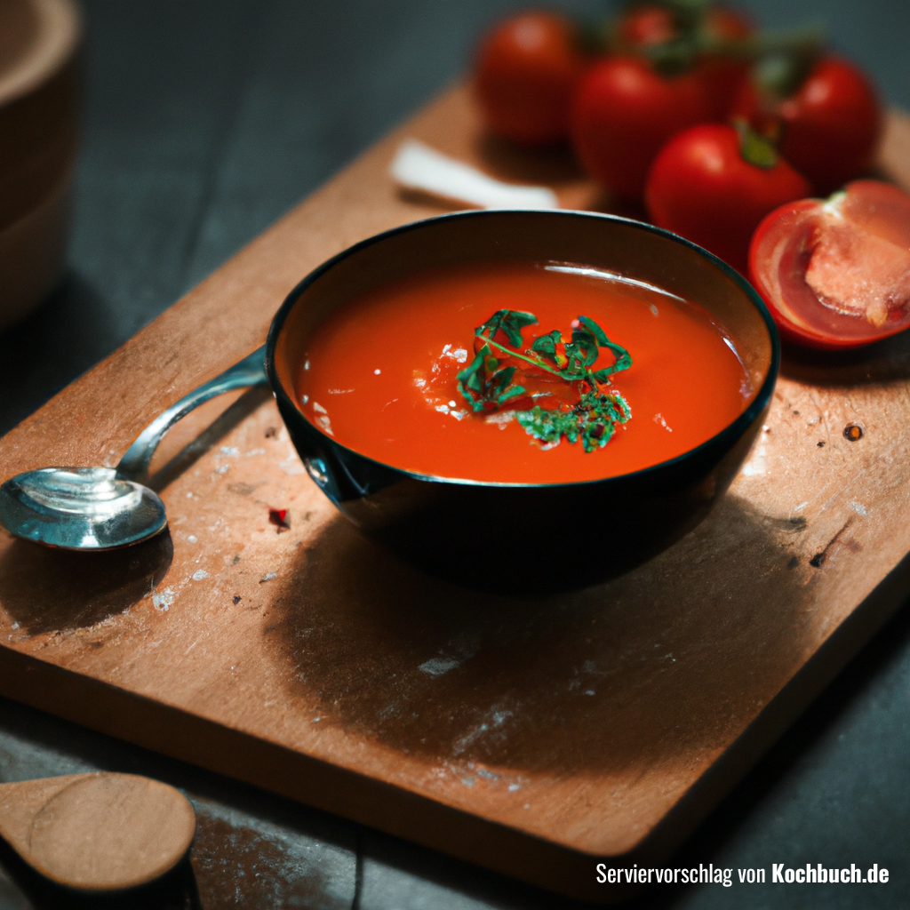 Einfaches 30 Min. Rezept für Tomaten-Paprika-Suppe