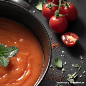 Rezept für Tomaten Sahne Soße Bild