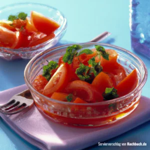 Rezept für Tomatensalat einfach Bild